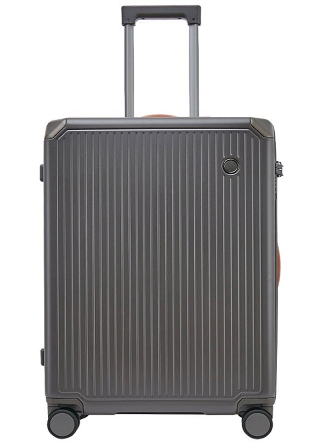 Echolac Shogun 56 Cm Hardcase 4-Double Wheeled Cabin Luggage Trolley Case - Grey - Image 1